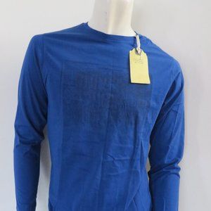 Camel Active Mens T-Shirt Blue Long Sleeve Small